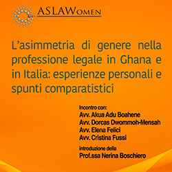 L'asimmetria di genere nella professione legale in Ghana e in Italia